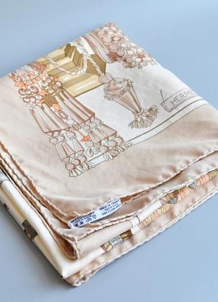 Жіноча оригінальна шовкова хустка hermes passementerie