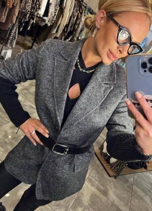 Піджак жіночий теплий кашемір4 фото