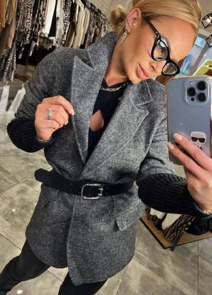 Піджак жіночий теплий кашемір3 фото