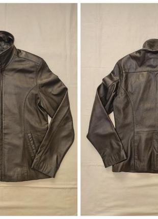 Женская кожаная куртка helium размер ml (46-48) идеальная4 фото