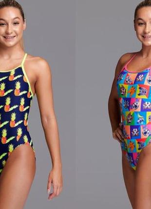 Funkita girls 14 хлорстойкие спортивные купальники для бассейна