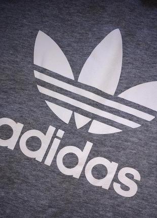 Свитшот кофта adidas трехнитка лого оверсайз натуральная хлопковая оригинал8 фото