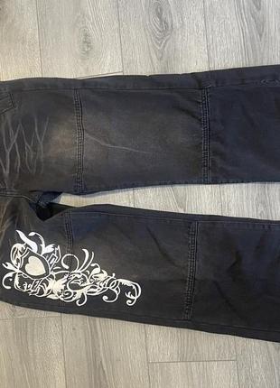 Прямые джинсы на низкой талии3 фото