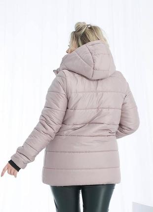 Куртка женская зимняя с капюшоном большие размеры10 фото