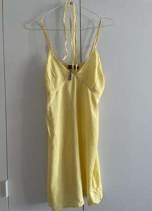 Платье желтое летнее вискоза распродаж