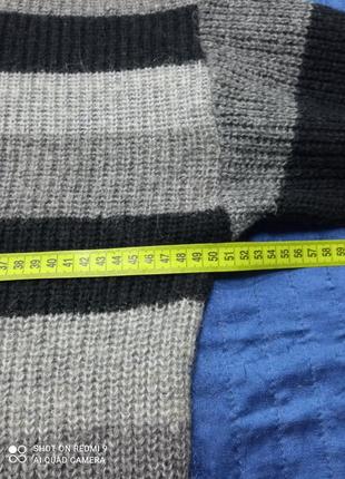 Теплый вязаный свитер5 фото