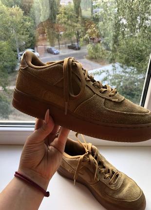 Nike air force натуральная замша