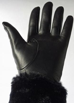 Изящные женские кожаные перчатки.6 фото