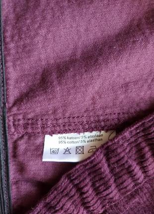Вельветовая юбка, юбка трапеция на кнопках, р. xl6 фото