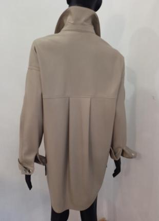Zara сорочка куртка з екошкіри5 фото