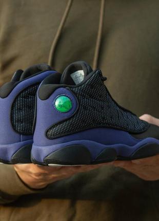 Мужские кроссовки nike air jordan 13 retro black purple 41-42-43-44-452 фото