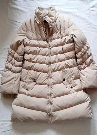 Пуховик натуральний пух розмір l бренд frash made