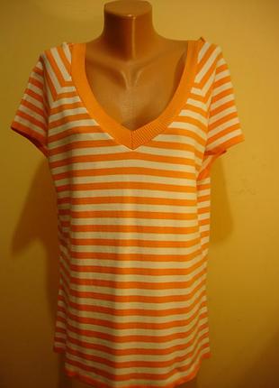 Джемпер в полоску з короткими рукавами  "miss etam"