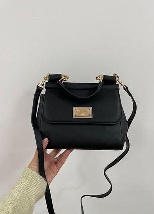 Сумка dolce & gabbana sicily small black 7