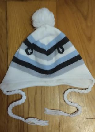 Комплект шапочок на дівчинку 6-9р осінь-зима4 фото