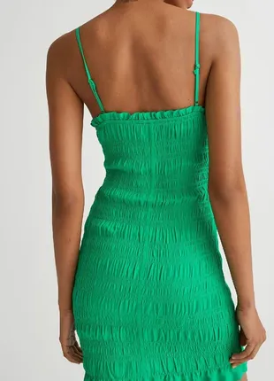 Зелена кежуал сукня h&amp;m однотонна2 фото