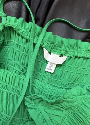Зелена кежуал сукня h&amp;m однотонна6 фото