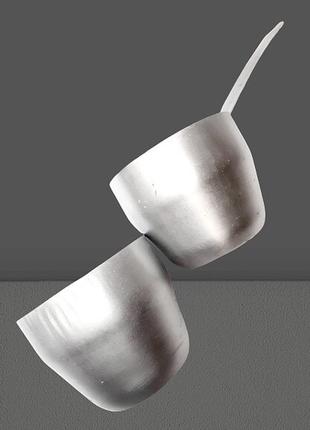 Ківш 0.4 л, склянка 0.4 л, радянський алюмінієвий посуд, черпак і склянка3 фото