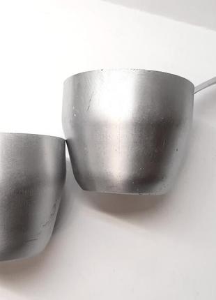 Ківш 0.4 л, склянка 0.4 л, радянський алюмінієвий посуд, черпак і склянка2 фото