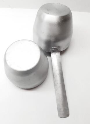 Ківш 0.4 л, склянка 0.4 л, радянський алюмінієвий посуд, черпак і склянка7 фото
