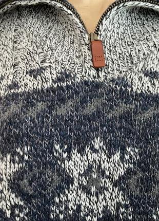 Теплый мужской свитер с высоким горлом /xl / brend canda шерсть 30%5 фото
