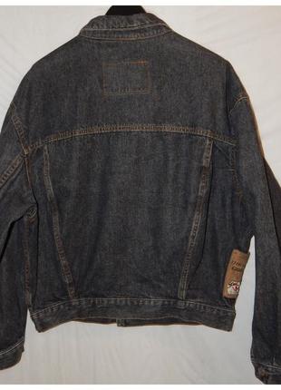 Джинсовая куртка rare black-grey diesel stars series denim trucker jacket vintage 80 s-90 s2 фото