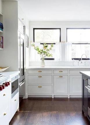Готова коротка пошита штора тюль в стилі прованс, гардини в кухню 290х80см колір білий5 фото