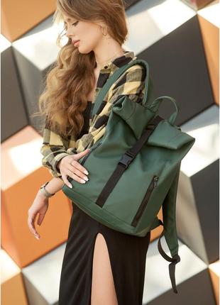 🆕 женский рюкзак rolltop one зеленый 🟢
