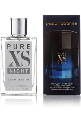 Чоловічий міні парфуму paco rabanne pure xs night 60 мл