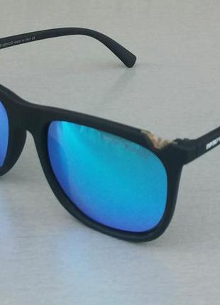 Очки в стиле emporio armani мужские солнцезащитные зеркальные голубые