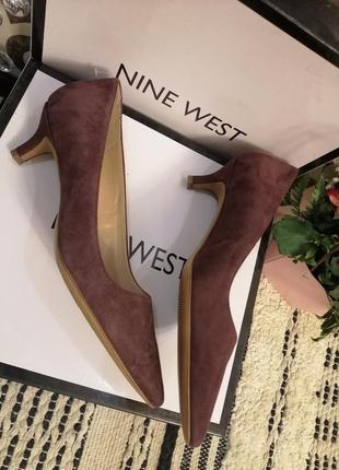 Туфли женские nine west из натуральной замши2 фото