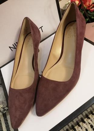 Туфли женские nine west из натуральной замши4 фото