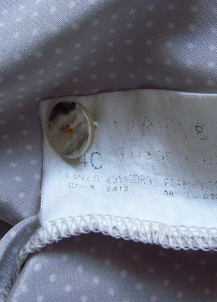 Обьемная блуза 🤍 в мелкий горошек 🖤10 фото