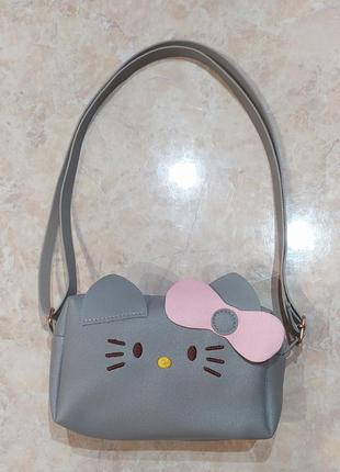 Новая! сумка детская "котик с бантиком"/ маленькая сумочка для девочки4 фото