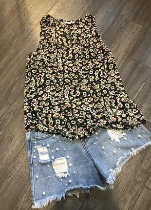 Шифонова блуза ззаду блискавка