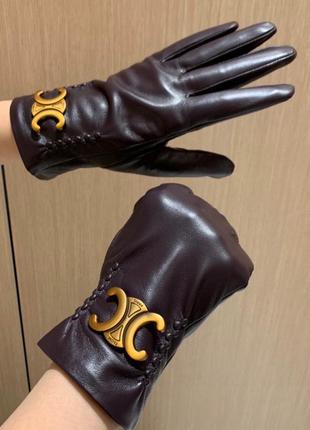 Кожаные перчатки 6