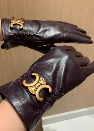 Кожаные перчатки 8