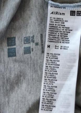 Базова  футболка uniqlo сірого кольору6 фото