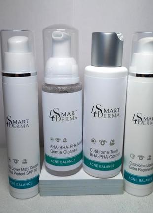 Матирующий bb крем spf 30 smart4derma acne balance \bb cover matt cream total protect spf 303 фото