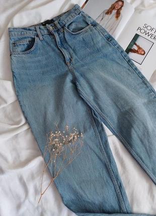 Трендовые джинсы mom jeans с высокой посадкой2 фото