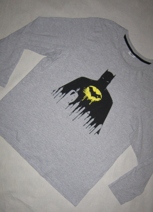 Лонгслив серый бэтмен dc comics