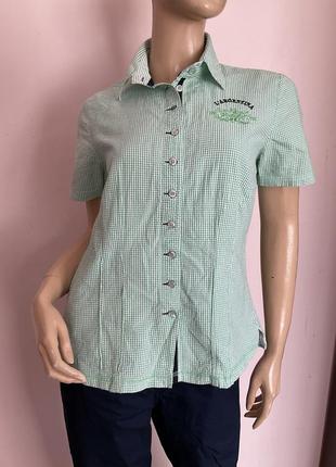Фирменная рубашка в клетку/s/brend l,argentina