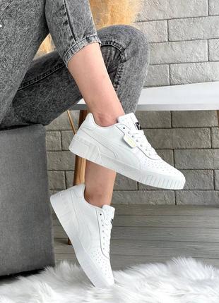 Женские кроссовки puma cali white1 фото