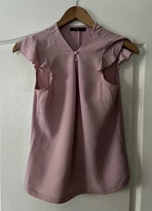 Рожева блузка на ґудзиках mohito s🎀1 фото