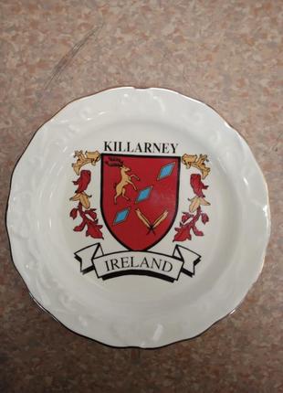 Декоративная фарфоровая тарелка,ирландия