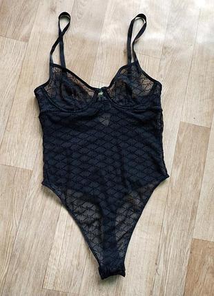 Спокусливий мереживний боді на високій посадці primark