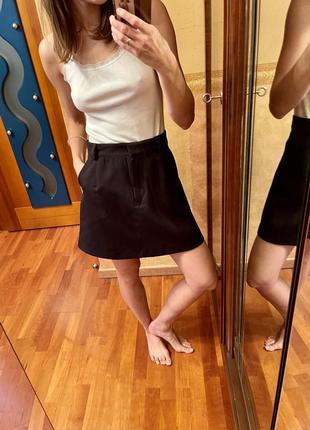 Дизайнерская юбка черная pakhtusova (украинский бренд)1 фото