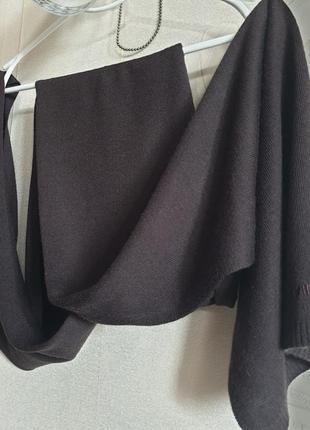 Длинный коричневый шарф сalvin klein