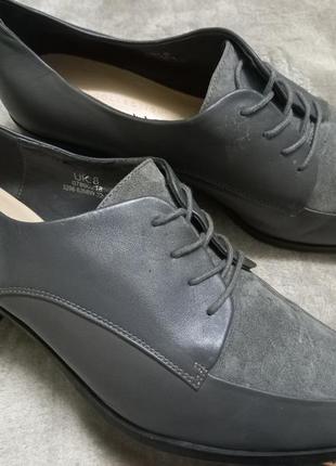Туфли мокасины  кожа жен. 41р.clarks индии