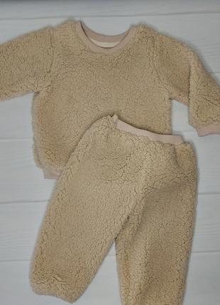 Костюм детский (свитшот толстовка,  штаны)  мех тедди
